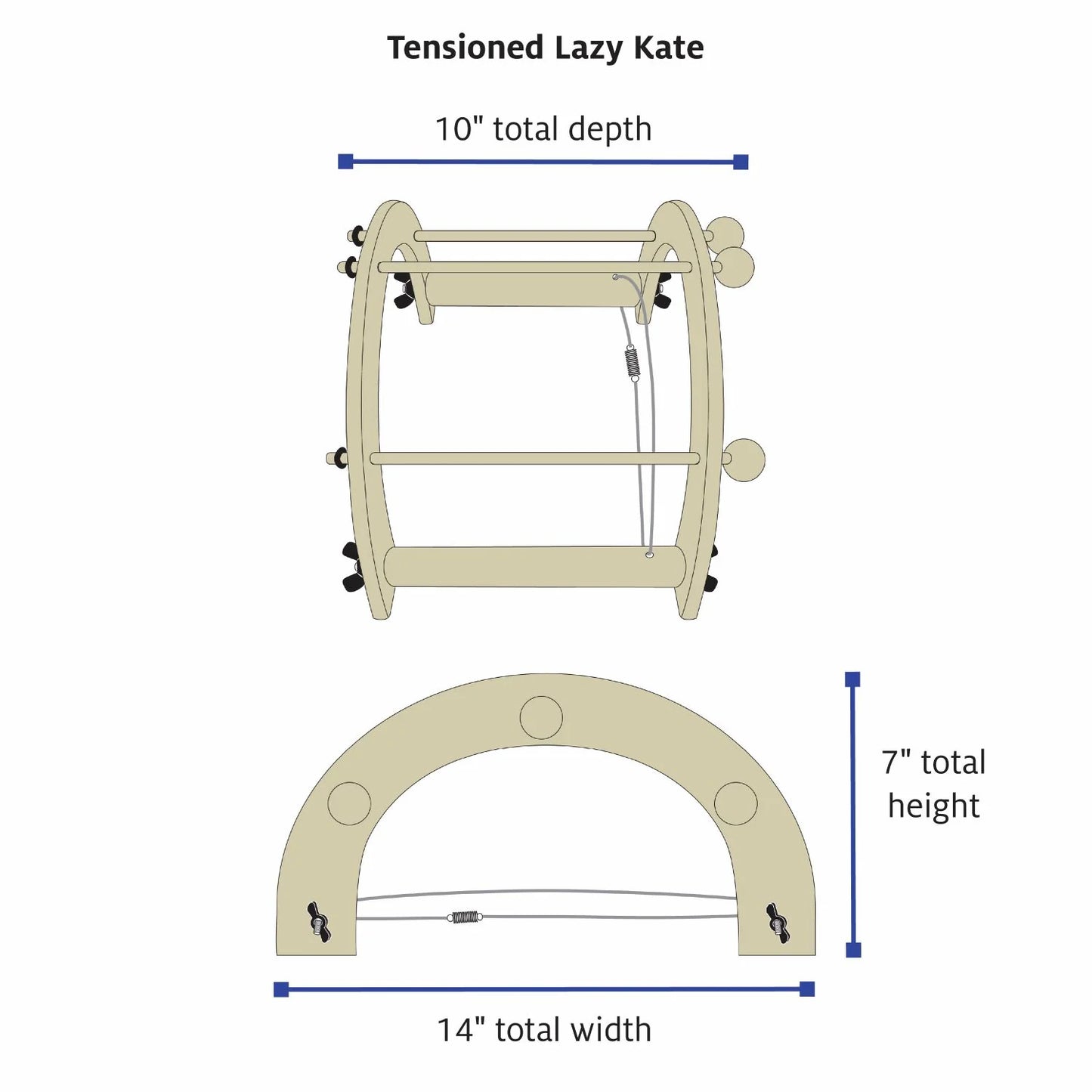 Tensioned Lazy Kate by Schacht